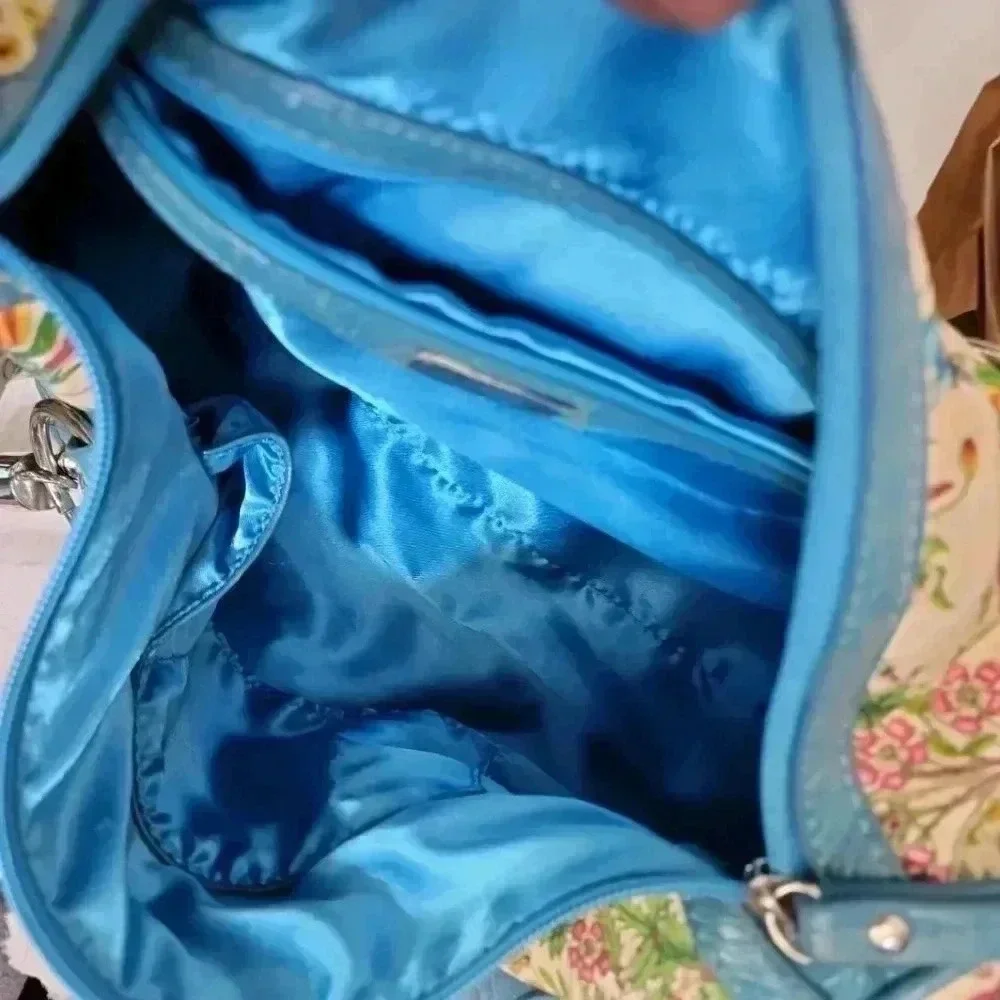 Y2K Floral multi colored Shoulder Bag with long strap. Brand new - Picture 11 of 15